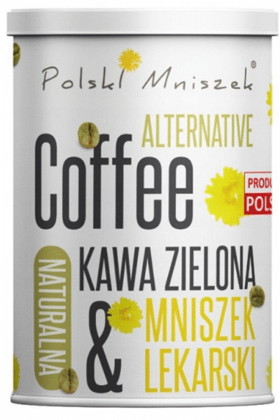 Alternatywna kawa z mniszka lekarskiego z kawą zieloną bezkofeinową 150g